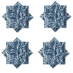 Luxury Blue Soft Cotton Napkins Dinner Table Cloths