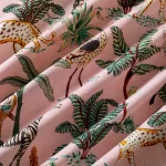 Luxury Pink Forest Print Fabric Napkins Set - Image 9