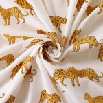 Luxury White Tiger Print Cotton Napkins - Image 8