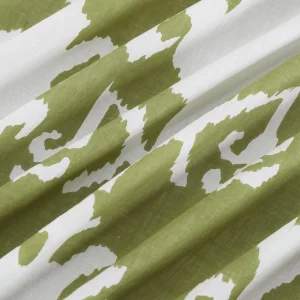 Napkins Green Ikat Printed Cotton Square Cloths - Image 10