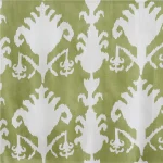 Napkins Green Ikat Printed Cotton Square Cloths - Image 8