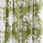 Napkins Green Ikat Printed Cotton Square Cloths - Image 9