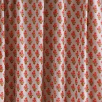 New Beige & Red Floral Printed Cotton Napkins Set - Image 8