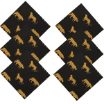 New Handmade Tiger Printed Pure Cotton Napkins - Image 3