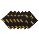 New Handmade Tiger Printed Pure Cotton Napkins