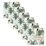 New Handmade White Forest Print Cotton Napkins - Image 2