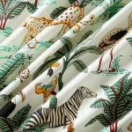New Handmade White Forest Print Cotton Napkins - Image 9