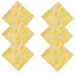 New Yellow Floral Printed Pure Cotton Napkins - Image 3