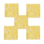 New Yellow Floral Printed Pure Cotton Napkins