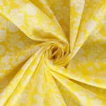 New Yellow Floral Printed Pure Cotton Napkins - Image 8