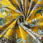 Pack Of 48 PC Yellow Handmade Print Cotton Napkins - Image 7