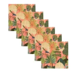 Peach Color Cotton Napkins Set For Table Decor - Image 2