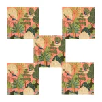 Peach Color Cotton Napkins Set For Table Decor - Image 5