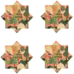 Peach Color Cotton Napkins Set For Table Decor - Image 6
