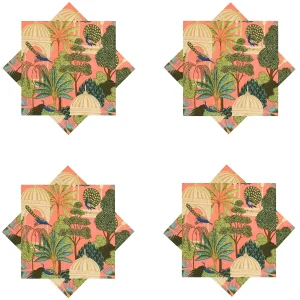 Peach Color Cotton Napkins Set For Table Decor - Image 6