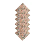 Pink Floral Printed Cotton Napkins Dinner Table Cloth - Image 4