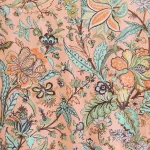 Pink Floral Printed Cotton Napkins Dinner Table Cloth - Image 8