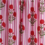 Pink Floral & Stripe Printed Washable Cotton Napkins - Image 8