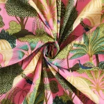 Pink Peacock Garden Print 100% Cotton Table Napkins - Image 7