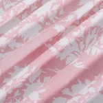Pink & White Block Flower Print Napkins Sets - Image 10