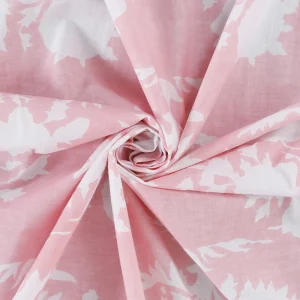 Pink & White Block Flower Print Napkins Sets - Image 7