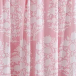 Pink & White Block Flower Print Napkins Sets - Image 9