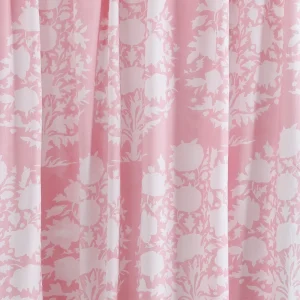 Pink & White Block Flower Print Napkins Sets - Image 9