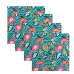 Premium Quality Green Floral Print Cotton Napkins - Image 3