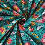Premium Quality Green Floral Print Cotton Napkins - Image 7