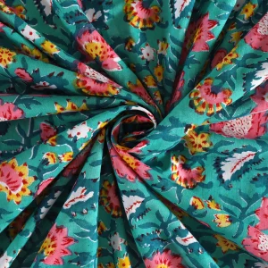 Premium Quality Green Floral Print Cotton Napkins - Image 7