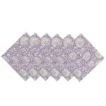 Purple Boho Floral Print Table Napkins Set - Image 4