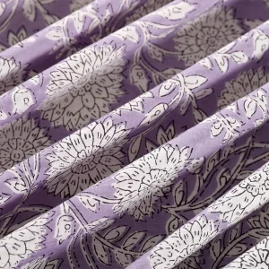 Purple Boho Floral Print Table Napkins Set - Image 7