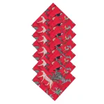 Red Forest Printed Pure Cotton Table Napkins - Image 3