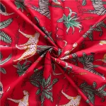 Red Forest Printed Pure Cotton Table Napkins - Image 7