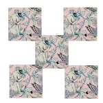 Restaurant Printed Cloth Pink Monkey Napkins - Image 5