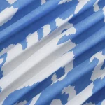 Reusable Cotton Fabric Napkins Blue Ikat Printed Cloth - Image 8