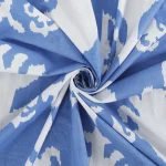 Reusable Cotton Fabric Napkins Blue Ikat Printed Cloth - Image 7