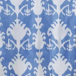 Reusable Cotton Fabric Napkins Blue Ikat Printed Cloth - Image 9