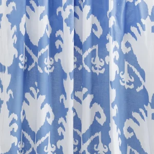 Reusable Cotton Fabric Napkins Blue Ikat Printed Cloth - Image 10