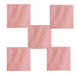 Reusable Pink Napkins Indian Hand Block Print Cotton Cloth - Image 2