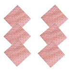 Reusable Pink Napkins Indian Hand Block Print Cotton Cloth - Image 4