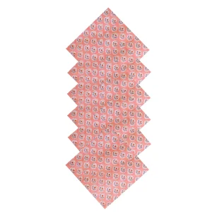 Reusable Pink Napkins Indian Hand Block Print Cotton Cloth - Image 5