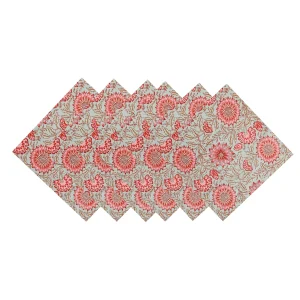 Sea Green Cotton Fabric Dinner Napkins Set - Image 4