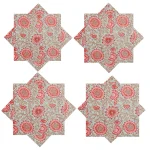 Sea Green Cotton Fabric Dinner Napkins Set - Image 5