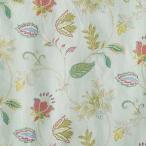 Sea Green Flower Printed Cotton Cloth Napkins - Image 8