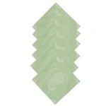 Sea Green Paisley Printed Pure Cotton Fabric Napkins - Image 4