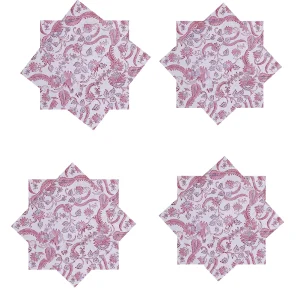 Set 48 Pcs Indian Hand Block Print 100%Cotton Napkins - Image 3