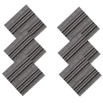 Stripe Printed Reusable Pure Cotton Napkins Set - Image 4