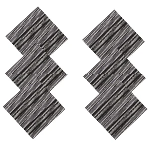 Stripe Printed Reusable Pure Cotton Napkins Set - Image 4