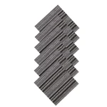 Stripe Printed Reusable Pure Cotton Napkins Set - Image 5